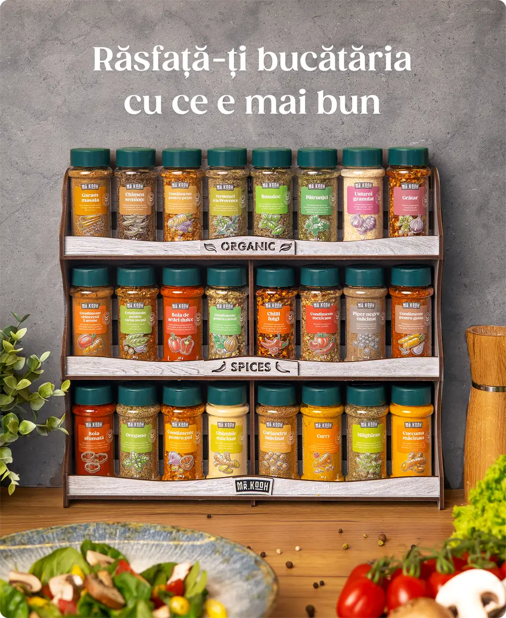 Set de condimente premium Mr. Kooh - ORGANIC GREY